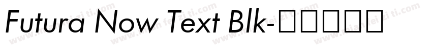 Futura Now Text Blk字体转换